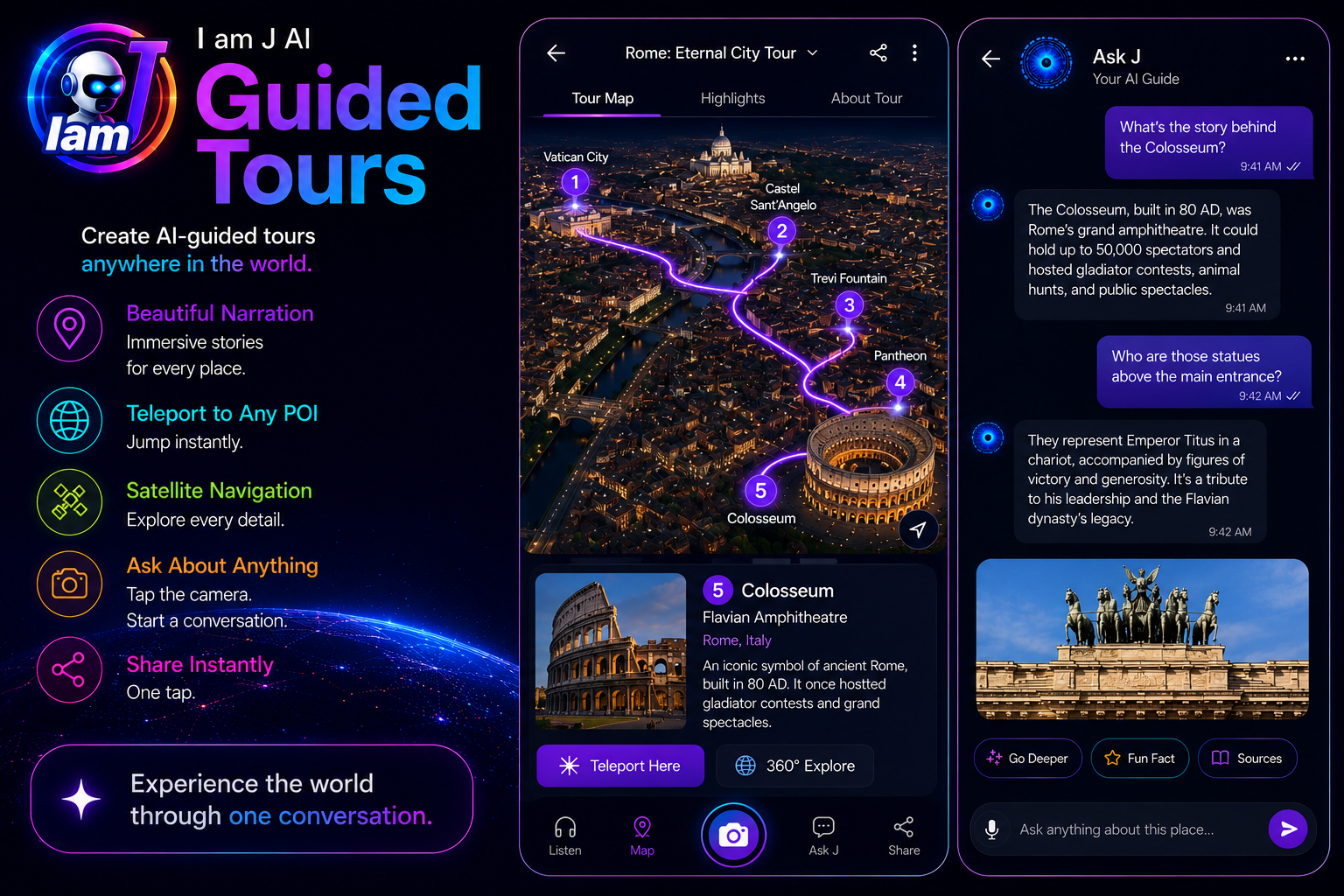 I am J AI tours feature